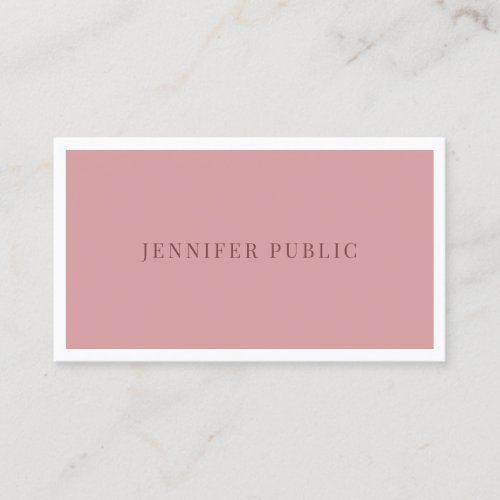Modern Simple Template Professional Trend Colors Business Card