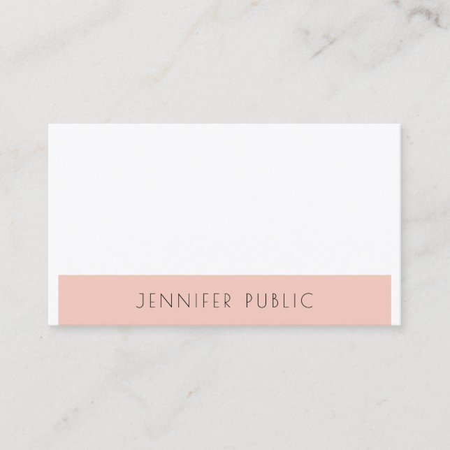 Modern Simple Template Sophisticated Professional Business Card (Front)