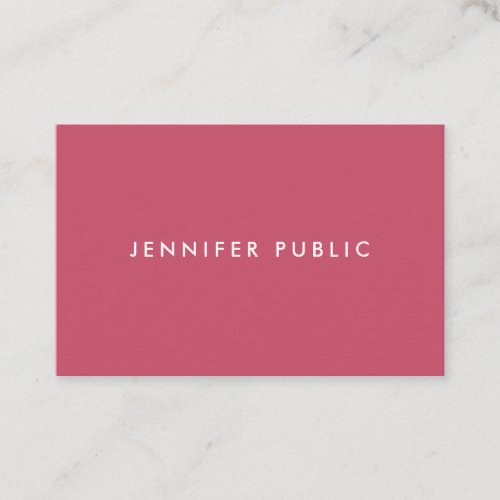 Modern Simple Template Trend Colors Professional Business Card