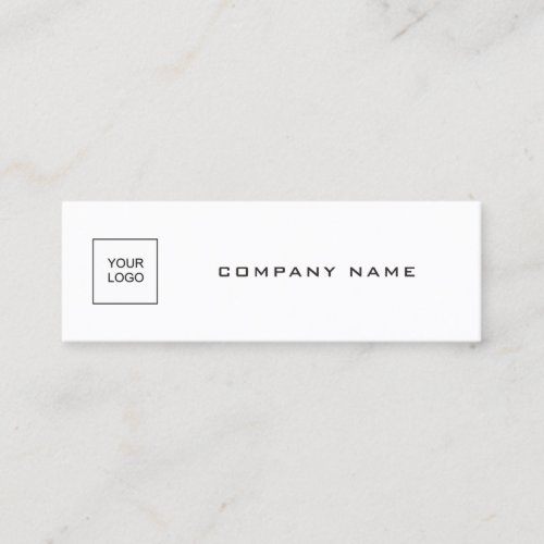 Modern Simple Template Upload Your Logo Company Mini Business Card