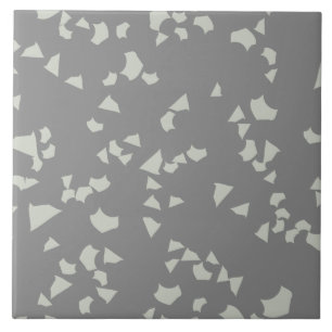 Modern Simple Terrazzo Gray White Ceramic Tile