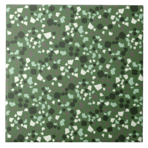 Modern Simple Terrazzo Green Tile