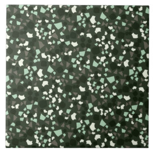 Modern Simple Terrazzo Green Tile