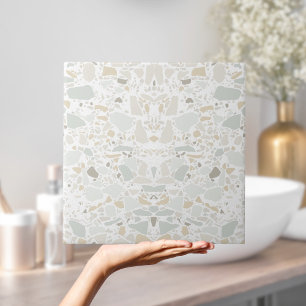 Modern Simple Terrazzo White Tile