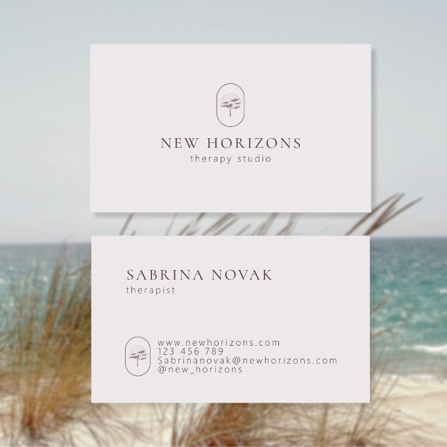 Modern Simple Therapist Business Card (Creator Uploaded)
