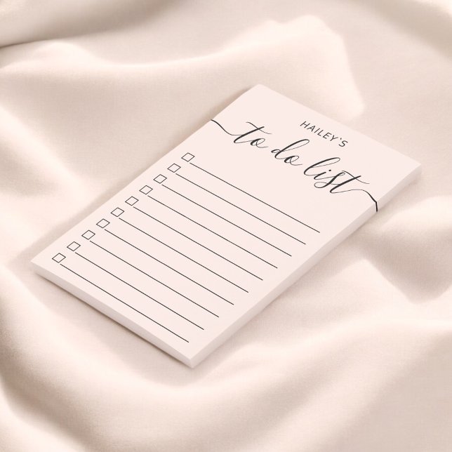 Modern Simple To Do List | Blush Pink Post-it Notes (Creator Uploaded)