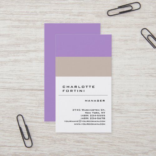 Modern Simple Trendy Minimalist Business Card