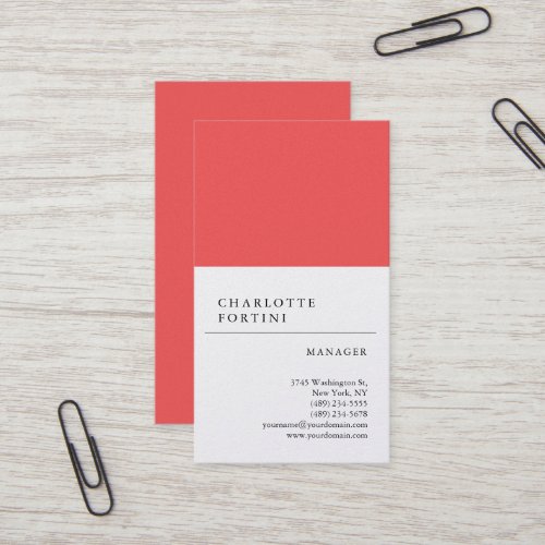 Modern Simple Trendy Minimalist Pearl Premium Business Card