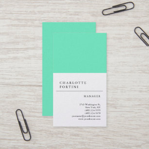 Modern Simple Trendy Minimalist Pearl Premium Business Card