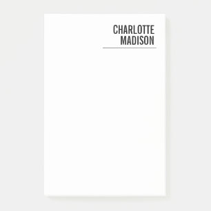 Modern Simple Trendy Minimalist Plain Post-it Notes