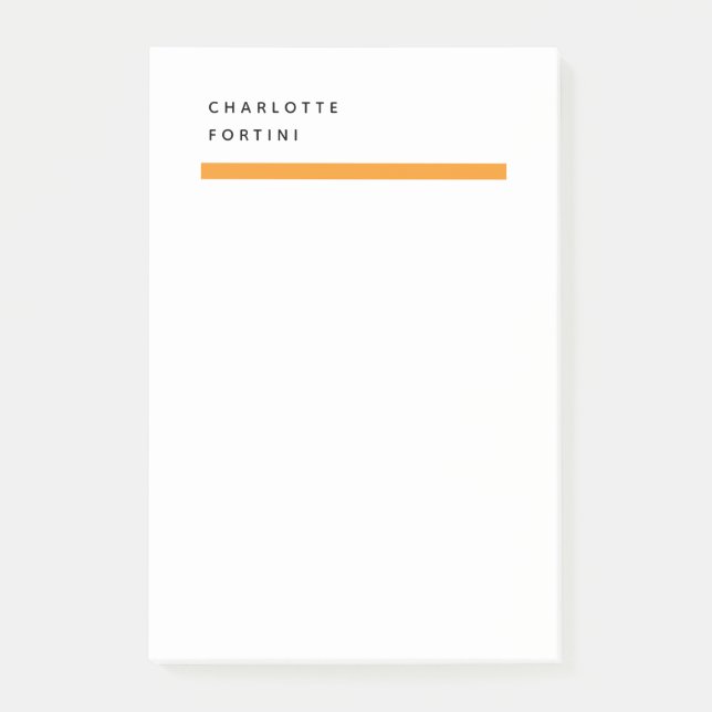 Modern Simple Trendy Minimalist  Post-it Notes (Front)
