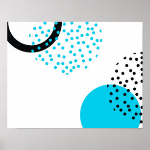 Modern, simple, trendy, urban circle graphic poster
