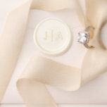 Modern Simple Typographic Couples Wedding Monogram Wax Seal Stamp<br><div class="desc">Modern Simple Typographic Couples Wedding Monogram Wax Seal Stamp. Perfect for wedding invitations and stationery or favors. Click the personalize button to customize this design.</div>