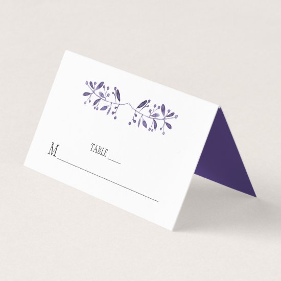 Modern Simple Ultra Violet Place Cards
