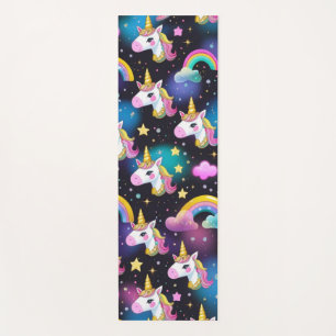 modern simple unicorn pattern workout for her yoga mat