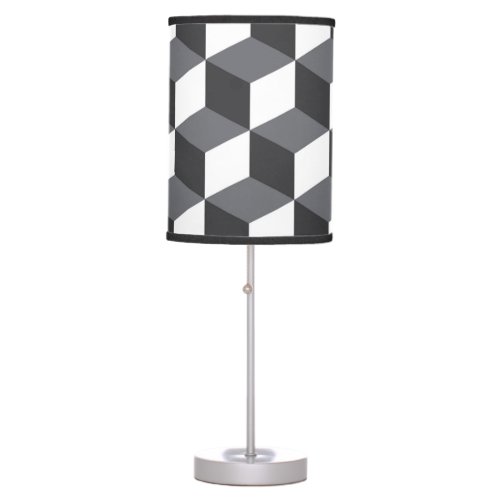 Modern simple urban architectural cubes pattern table lamp