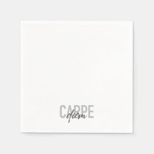 Modern, simple, urban, cool design Carpe Diem Napkins