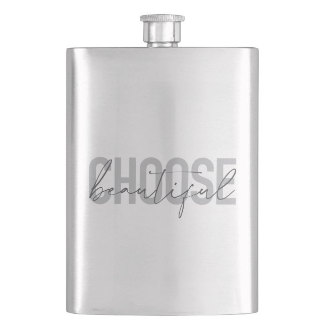 Modern, simple, urban cool design Choose Beautiful Flask (Front)