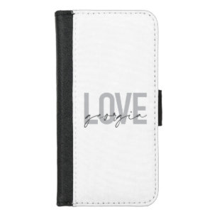 Modern, simple, urban, cool design Love Georgia iPhone 8/7 Wallet Case