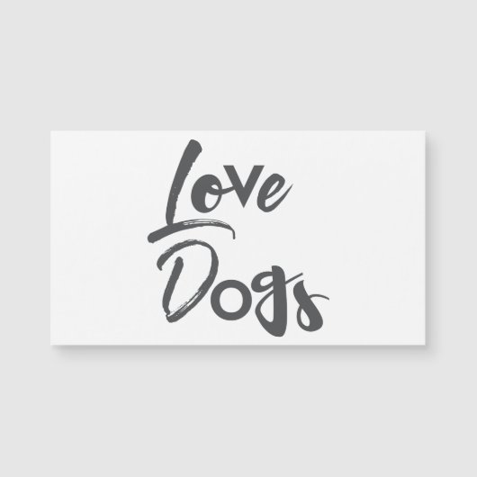 Modern, simple, urban, cool design of Love Dogs (Front)
