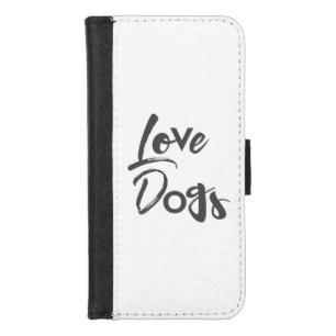 Modern, simple, urban, cool design of Love Dogs iPhone 8/7 Wallet Case
