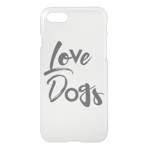 Modern, simple, urban, cool design of Love Dogs iPhone SE/8/7 Case
