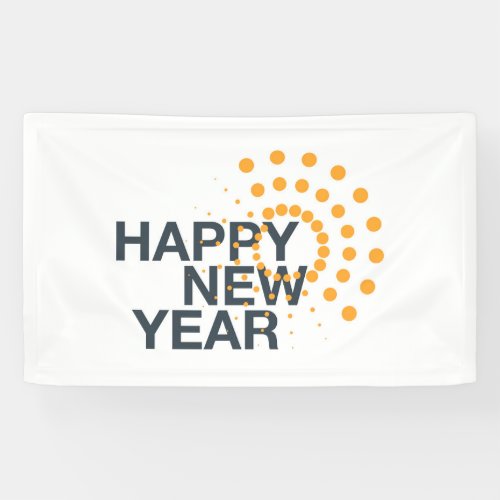 Modern simple urban design of Happy New Year Banner
