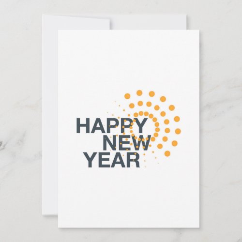 Modern simple urban design of Happy New Year Holiday Card