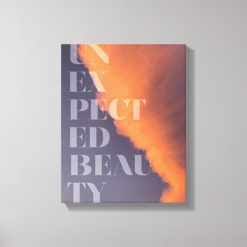 Modern simple urban design of Unexpected Beauty Canvas Print