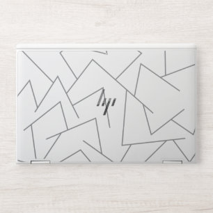 Modern, simple urban, dynamic graphic line pattern HP laptop skin