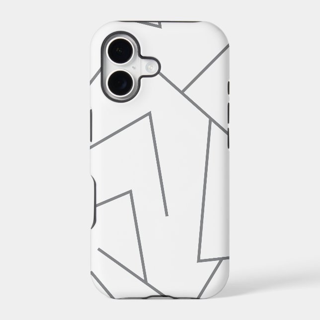 Modern, simple urban, dynamic graphic line pattern iphone case (Back)