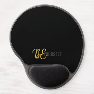 Modern, simple, urban graphic of Be Yourself Gel Mouse Pad