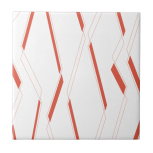Modern, simple urban plant abstraction graphic art ceramic tile