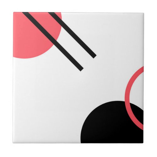 Modern simple urban trendy geometric design ceramic tile