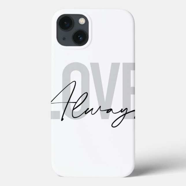 Modern, simple, urban typography "Love Always" Case-Mate iPhone Case (Back)