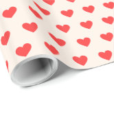 Pink Hearts Valentine Wrapping Paper