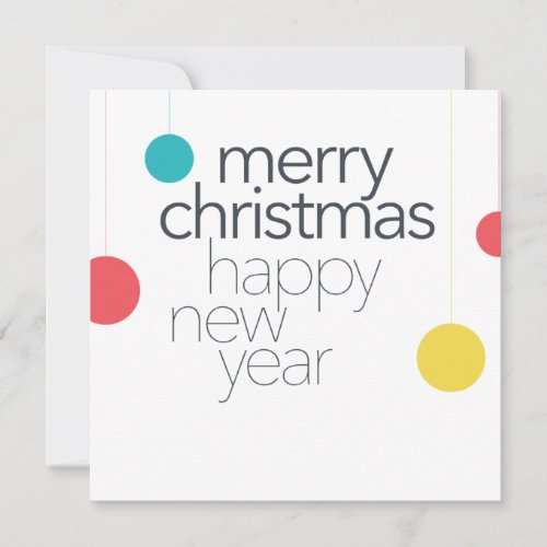 Modern simple vibrant fun Merry Christmas