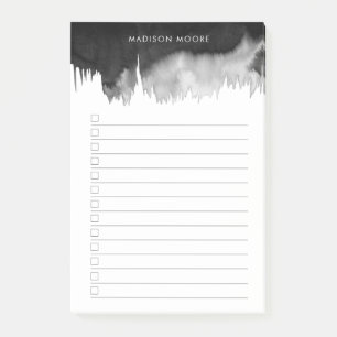 Modern Simple Watercolor Typography To do list Post-it Notes