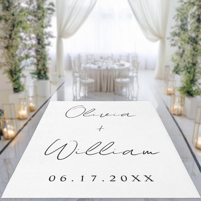 Modern Simple Wedding Aisle Runner Rug (Creator Uploaded)