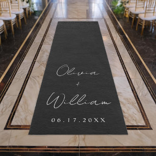 Modern Simple Wedding Aisle Runner Rug