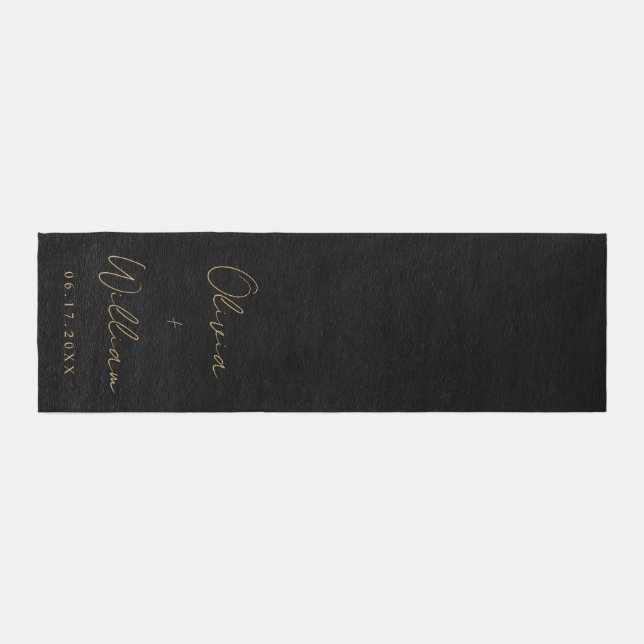 Modern Simple Wedding Aisle Runner Rug (Front)