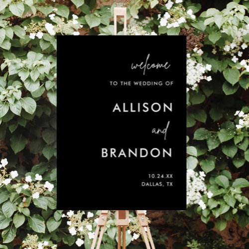  Modern Simple Wedding Large Welcome Foam Board