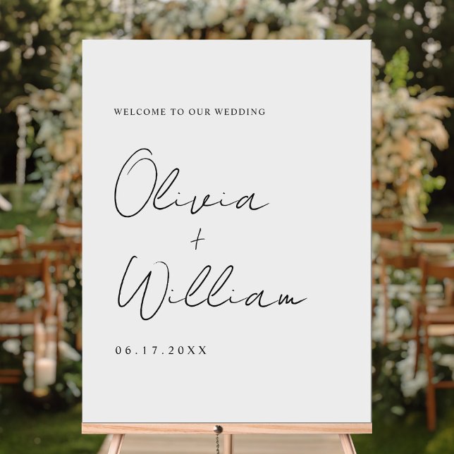 Modern Simple Wedding Welcome Sign (Creator Uploaded)