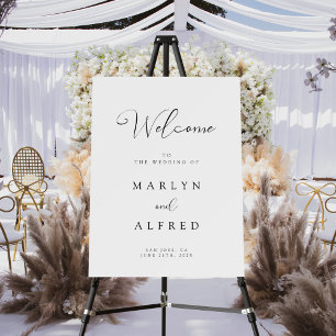 Modern Simple Wedding Welcome Sign Foam Boards