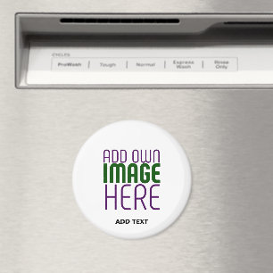 MODERN SIMPLE WHITE IMAGE TEXT TEMPLATE DISHWASHER MAGNET