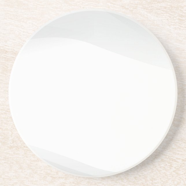 Modern Simple White Marble Rustic Paper Coaster (Front)