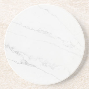 Modern Simple White Marble Rustic Paper Coaster