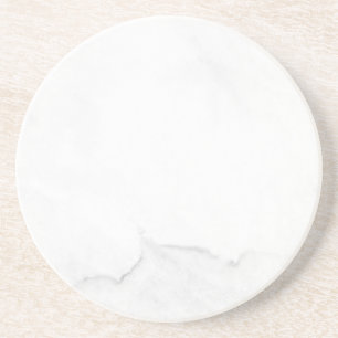 Modern Simple White Marble Rustic Paper Coaster