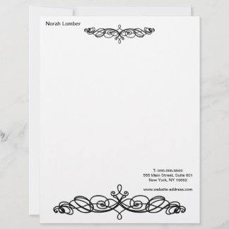 Modern Simple White Professional Letterhead