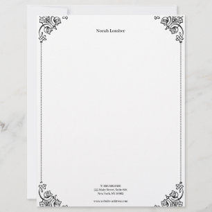 Modern Simple White Professional Letterhead